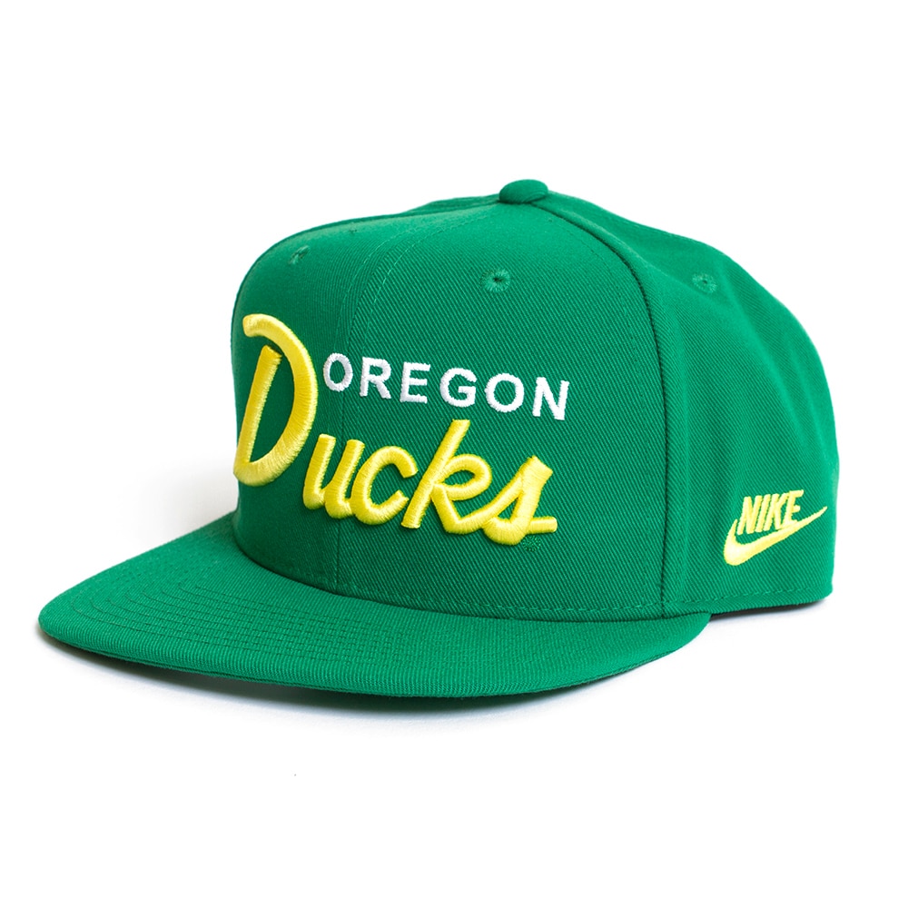 Green Nike Dri-FIT High Crown Wool Snap Back 23 Yellow Throwback